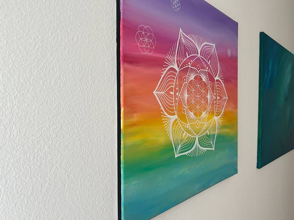 Tableaux: 70x70cm Acryl-Bild mit Mandala – Neuf avec emballage d'origine à Urdorf par manuela4 1