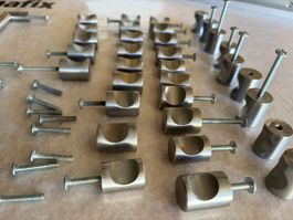 Möbelknöpfe und Griffe Edelstahl Set gebraucht
