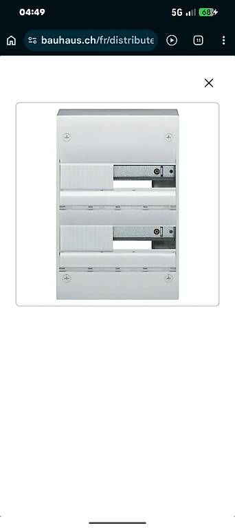 Stromzufuhr: Coffret de distribution Hager  – Neu und originalverpackt aus Sion von ers_qf7t