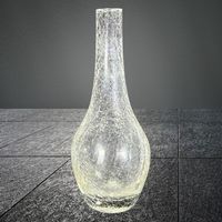 ✨Vintage Glasvase Craquele Krakelee Mid-Century Eisglas 💎