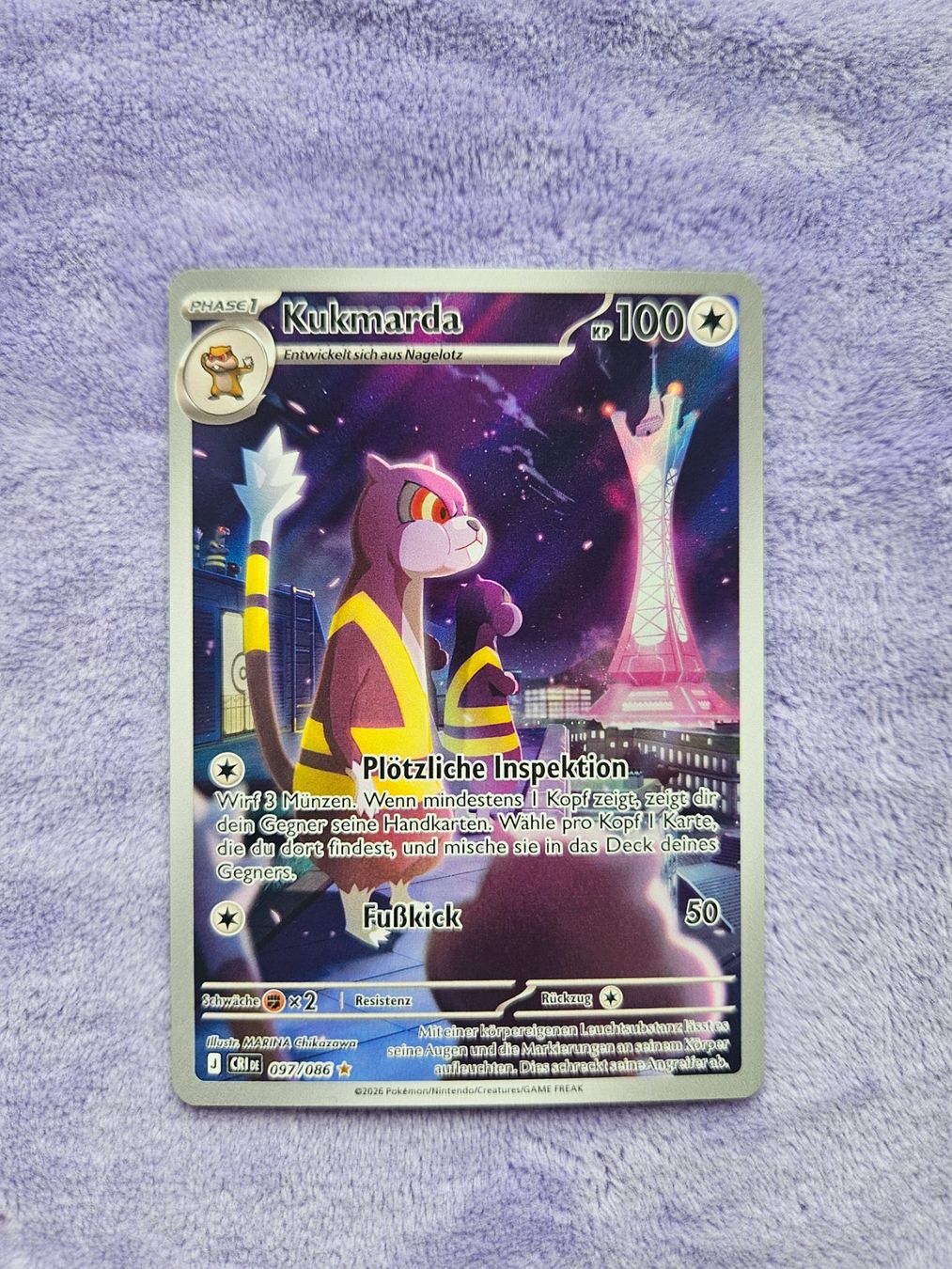 Pokémon Carte collezionabili: CRI (DE) 097/086 Kukmarda DE – Nuovo (secondo la descrizione) da Cham venduto da sirloin28