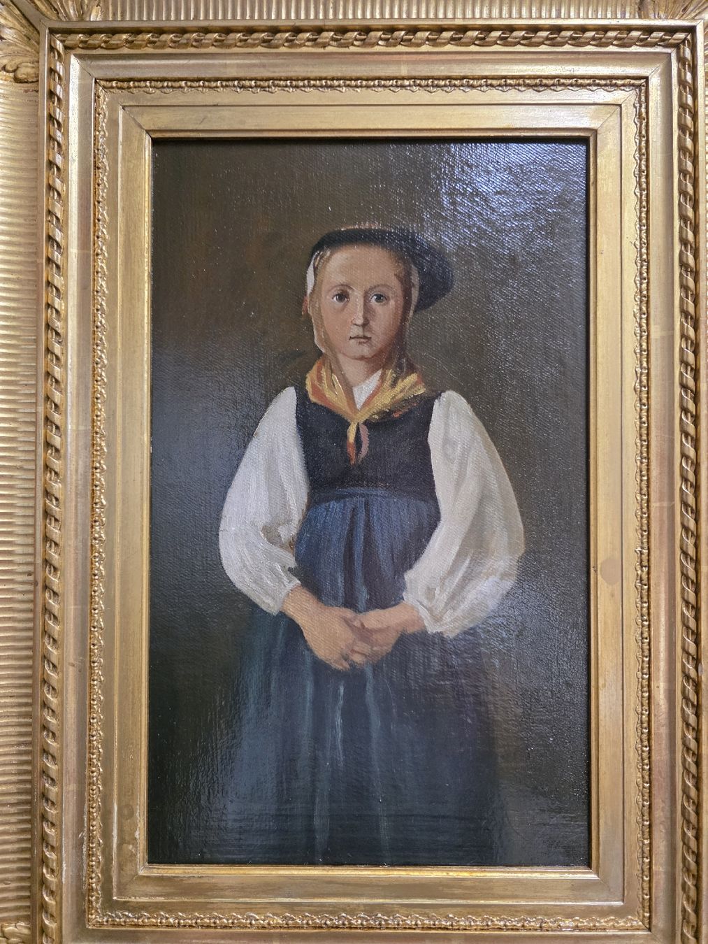 Dipinti: Gemälde Madonnenfigur mit Rahmen Antikes Öl Bild – Usato da Wolfertswil venduto da Antiko 3