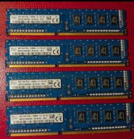 Lot de 4 barrettes RAM SK hynix 4GB DDR3 PC3L-12800U