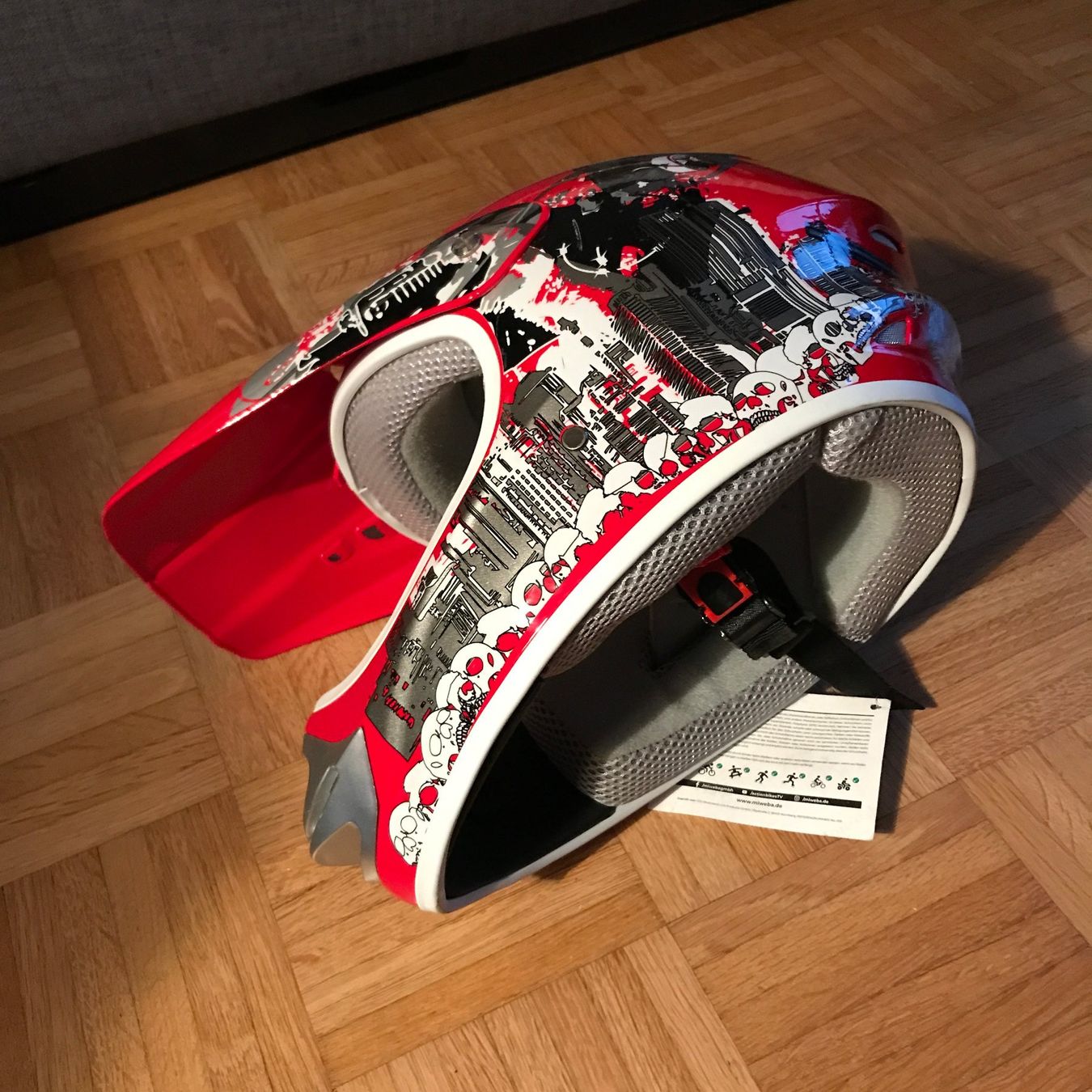 Caschi & visiere: Motocross Helm rot – Nuovo e nell'imballaggio originale da Bern venduto da kaefer555