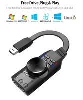 7.1 Kanal Externe USB Computer Spiel Soundkarte