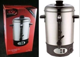 Glühwein Kocher / Getränkewärmer aus Edelstahl 8 Liter