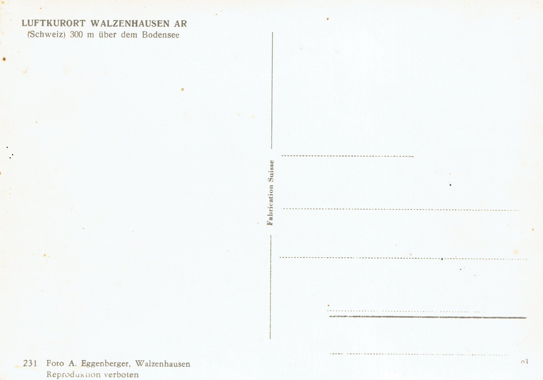 Cartes postales: Walzenhausen AR, um 1950 – D'occasion à Otelfingen par Schmitte9 1