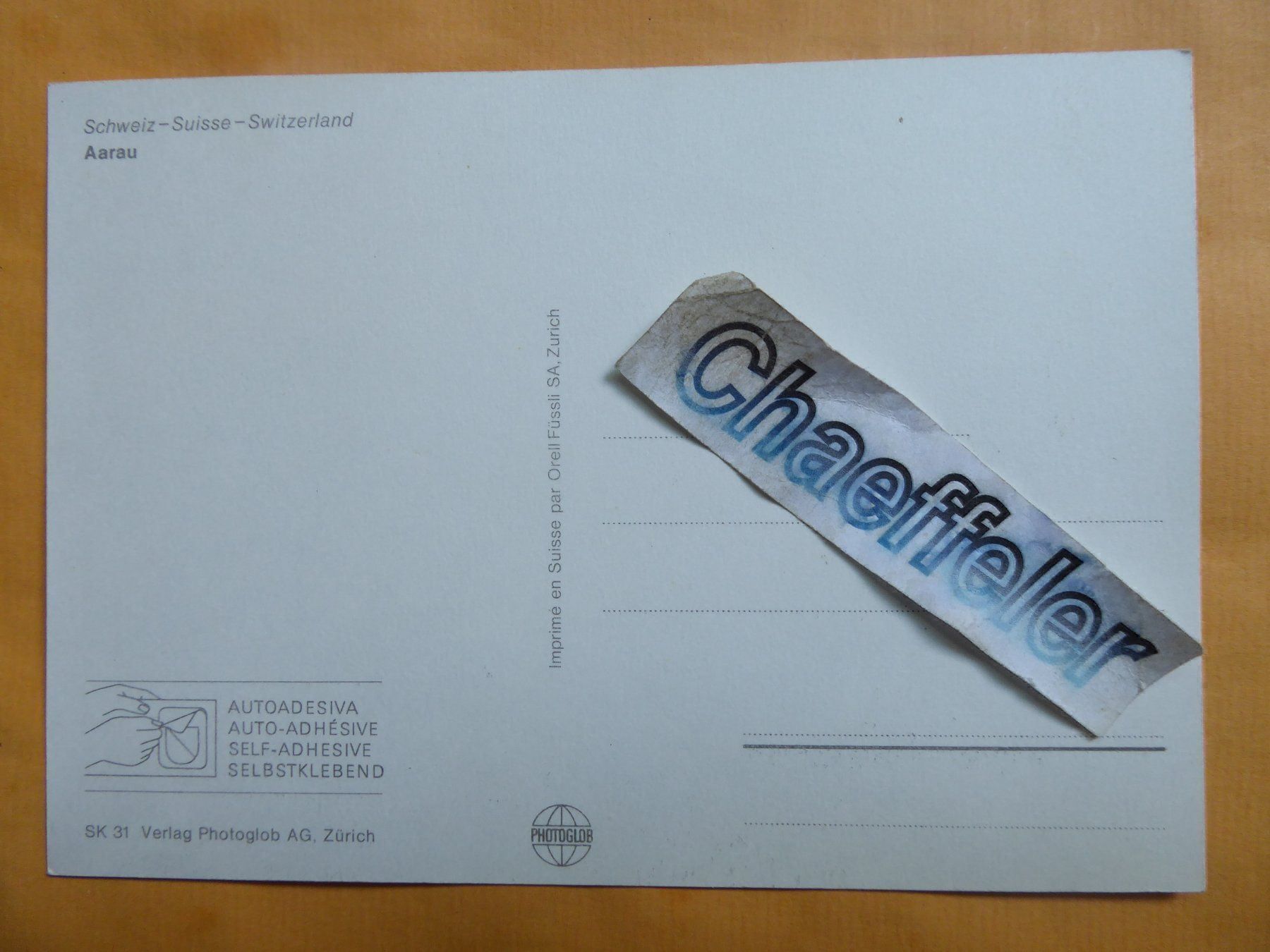 Cartes postales: Aarau - Aargau ( Selbstklebend ) – D'occasion à Zürich par Chaeffeler 1