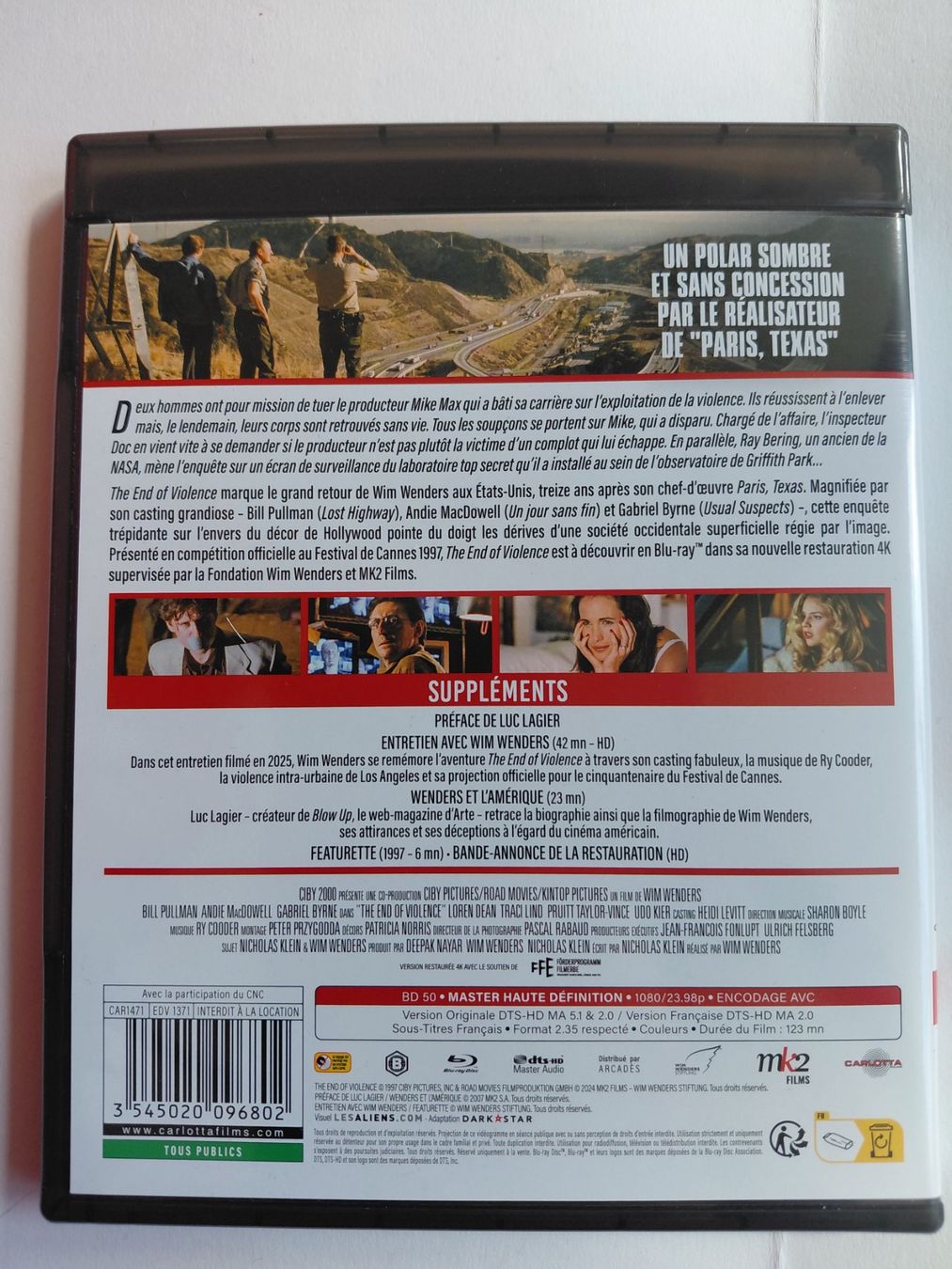Tutti i DVDs: THE END OF VIOLENCE – Usato da Denges venduto da Hellboy10 1
