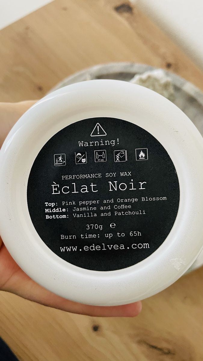 Kerzen: Duftkerze Eclat Noir 370g - Edelvéa - Vanille & Patchouli – Neu und originalverpackt aus Monte Carasso von alu_cf8g 4