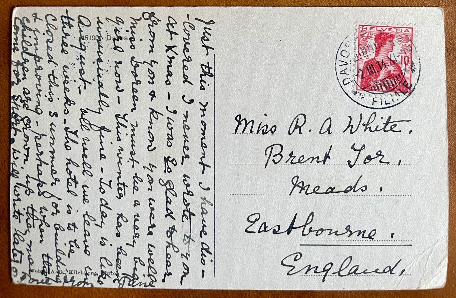 Cartoline postali: DAVOS - 1914 – Usato da Lutry venduto da Ediego 1