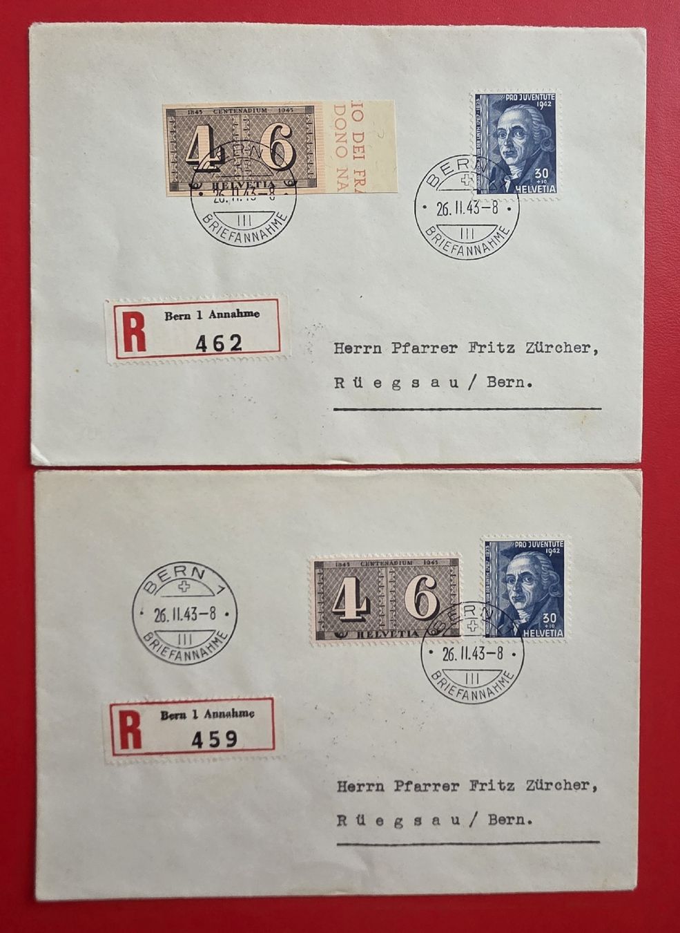 Tutti i francobolli: Ersttagsbrief Postmarken 1943 – Usato da Bern venduto da Kocholo