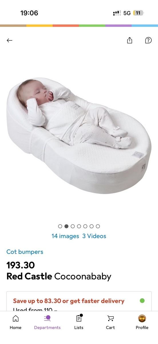 Wippen & Schaukeln: Red Castle Cocoonababy + Cover sheets  – Gebraucht aus Kilchberg ZH von roz_qcj7 3