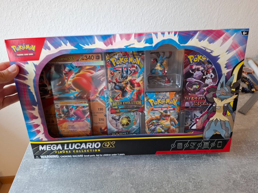 Pokémon Mega Lucario EX Figure Collection Set EN (Neu / OVP) (Neu und originalverpackt) in