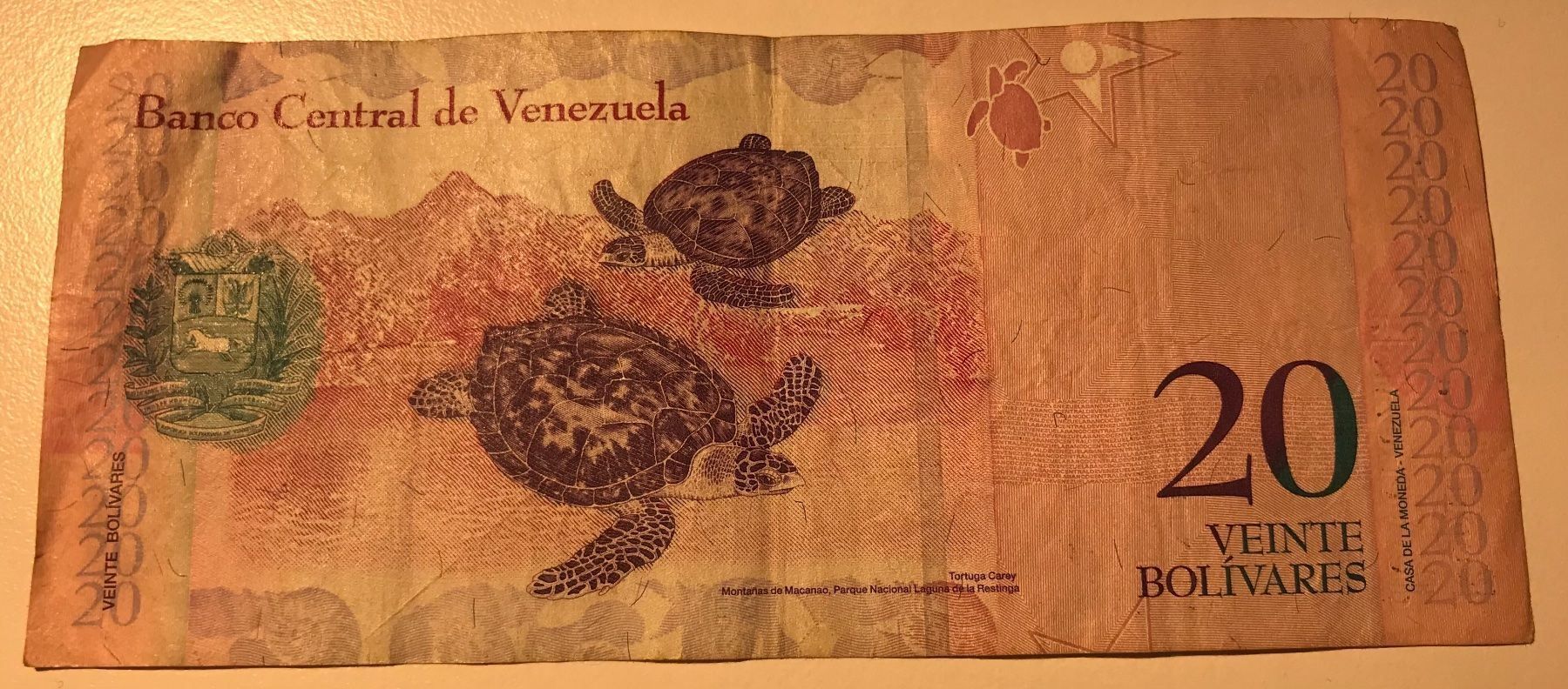 Banconote: Venezuela 20 Bolivares 2008 – Usato da Algetshausen venduto da Carrhard 1