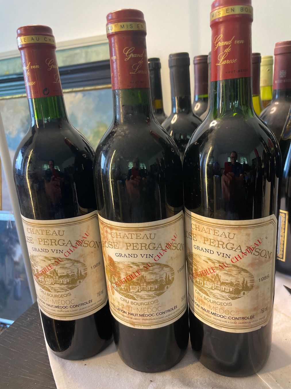 Vino: 3 Flaschen Château Larose Perganson 1988 – Usato da Hölstein venduto da kolumbus1964