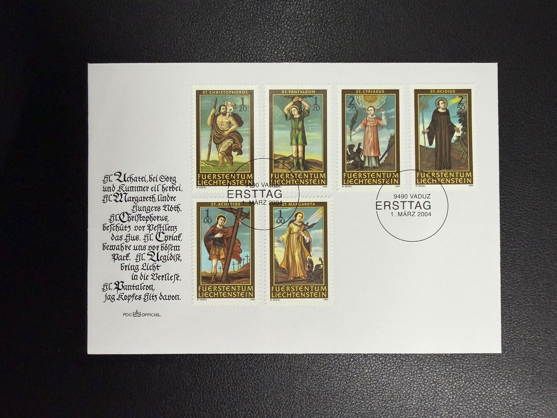 Tous les timbres: Liechtenstein FDC 2004 – D'occasion à oberrüti par jeanmei