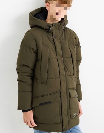 Winterjacke, Gr. 164, wattiert, wasserabweisend, winddicht