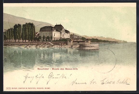 Cartes postales: AK Neuchatel, Musée des Beaux-Arts – D'occasion à Berlin par bartko-reher