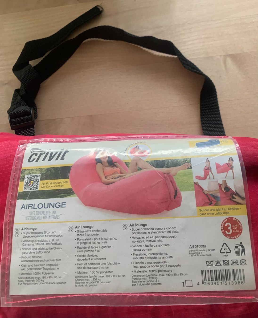 Chaises longues: 2 AIRLOUNGE – D'occasion à Azmoos par Verwir64