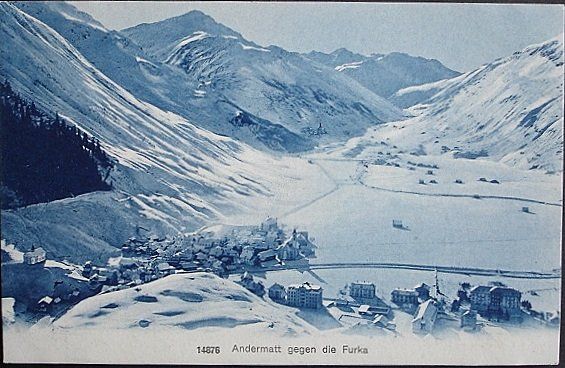 Cartoline postali: ANDERMATT gegen die Furka – Nuovo (secondo la descrizione) da Jona venduto da philajona