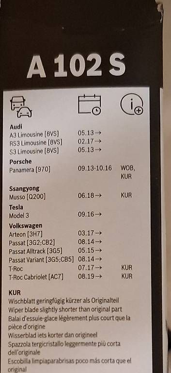 Bosch Toutes les pièces auto: Scheibenwischer für auto vorne – D'occasion à Laupen ZH par Patrick24 3