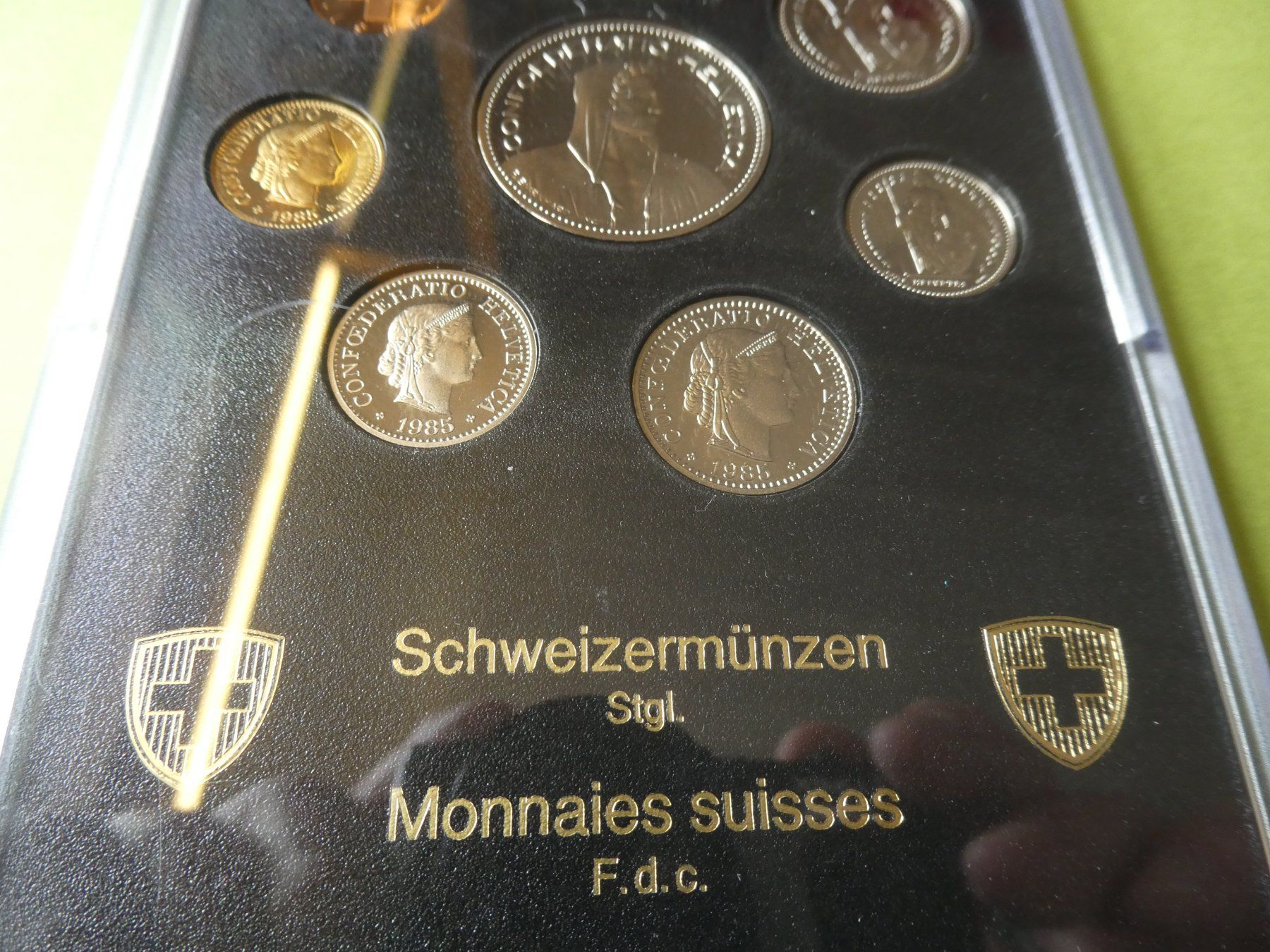 Alle Münzen: Schweiz 1985, Münzsatz Stempelglanz – Neu (gemäss Beschreibung) aus Hinterforst von Rohusri 3