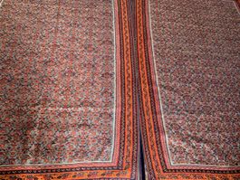 Une paire de Kilim ancien 210x140cm Senneh