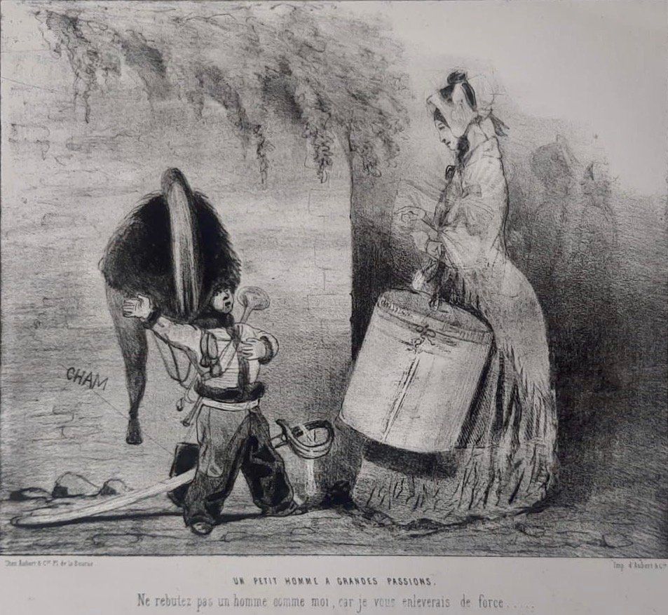 Grafica & Litografie: VICOMTE A. DE NOÉ DIT "CHAM" - LITHO - CARICATURE - 1855 – Usato da Sion venduto da Gravure8283
