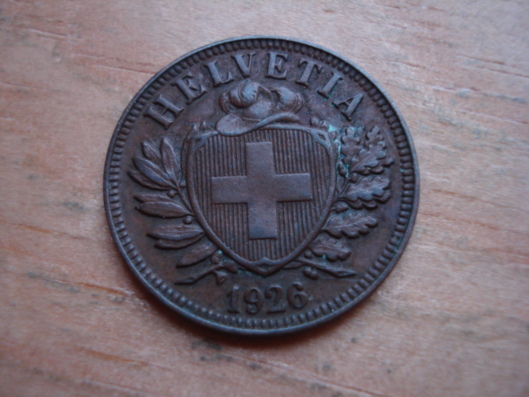 Tutti le monete: (W5) 2 Rappen 1926 – Usato da Erlach venduto da Net-Coins