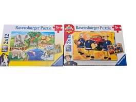 2x Ravensburger Puzzle Feuerwehr & Zoo GRATISVERSAND!