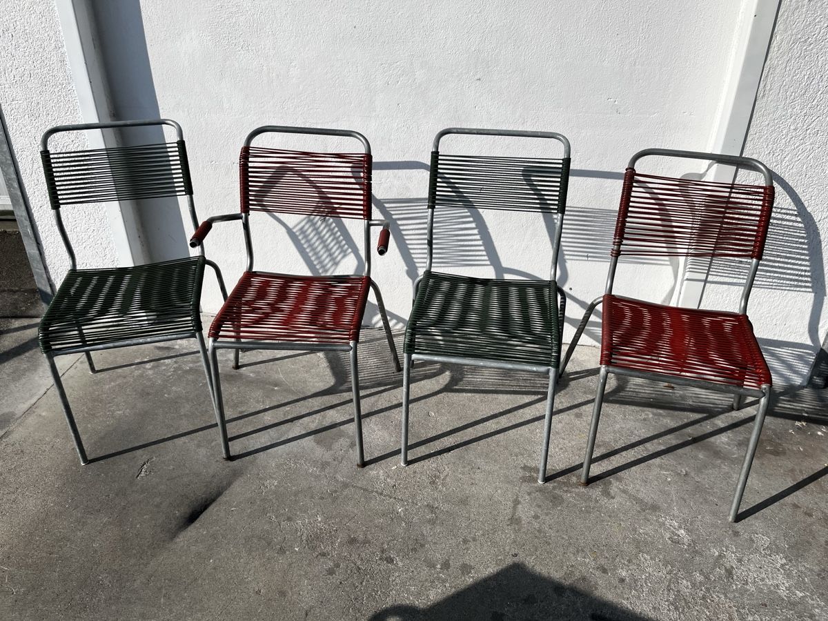Schaffner Fauteuils: 4 Spaghetti Stühle Schaffner Vintage – D'occasion à Bern par fotolog111