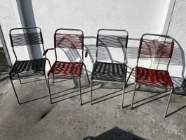 4 Spaghetti Stühle Schaffner Vintage