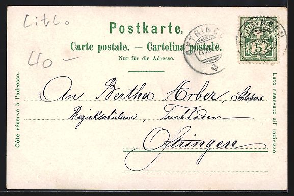 Cartoline postali: Litho Basel, Zentralbahnhof, Denkmal der – Usato da Berlin venduto da bartko-reher 1