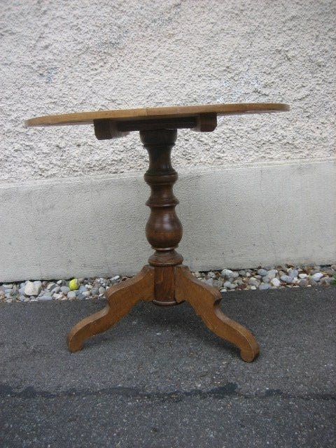 Tavoli: Rundtisch mit Schachbrettmuster Intarsien Holz – Usato da Winterthur venduto da pf02 3