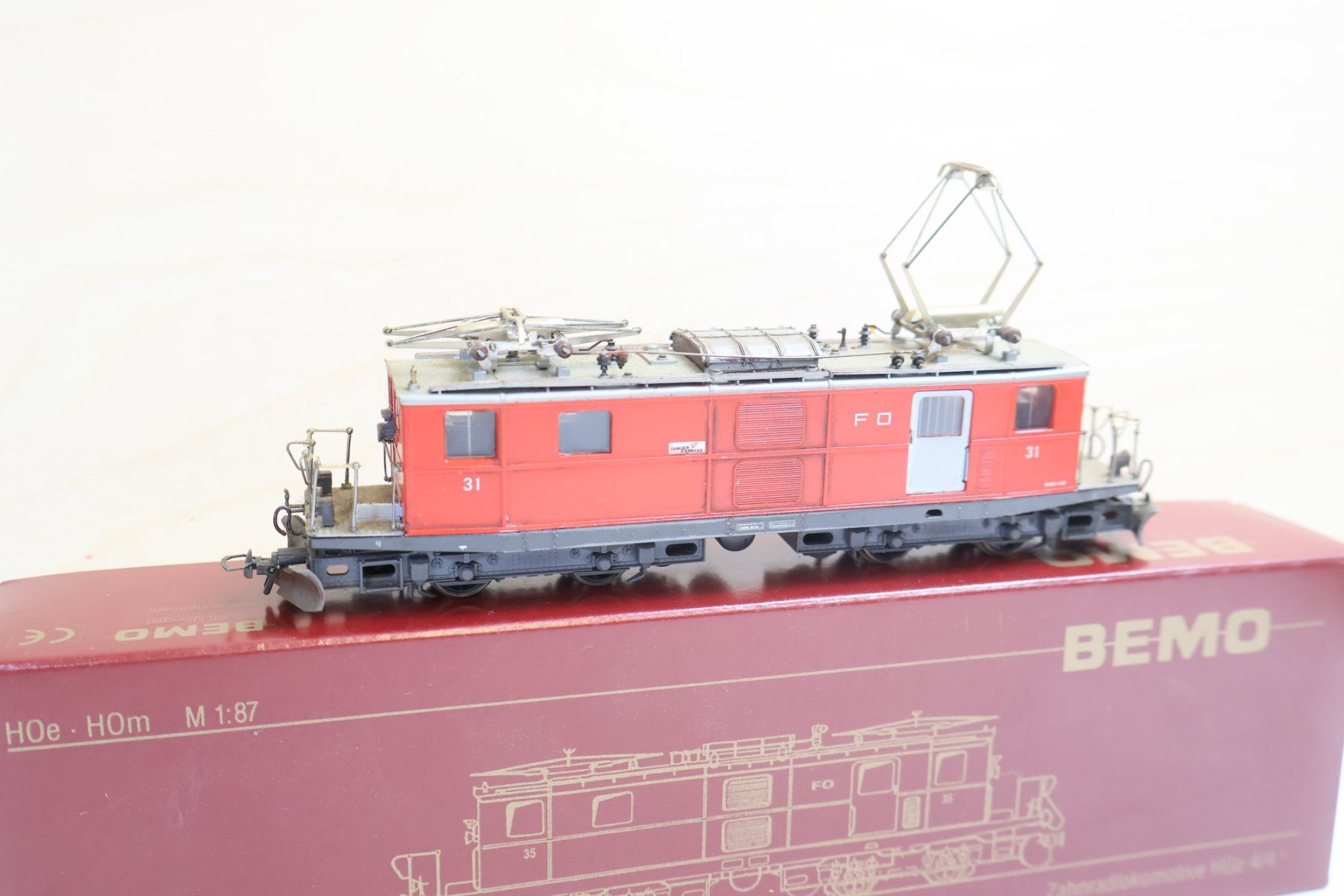 Bemo Modellini di ferrovie: BEMO FO E-Lok HGe 4/4 "Dummy" - H0m 1261 201 – Usato da Winterthur venduto da Monstera 4