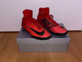 Nike Mercurial Superfly V FG Fire - Rot/Schwarz Hallenschuh