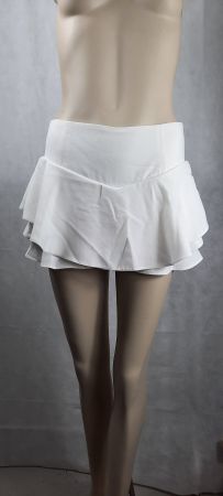 ZARA WOMAN Hot Skirt/Rock Mit Kellerfalten Weiss Gr. XS