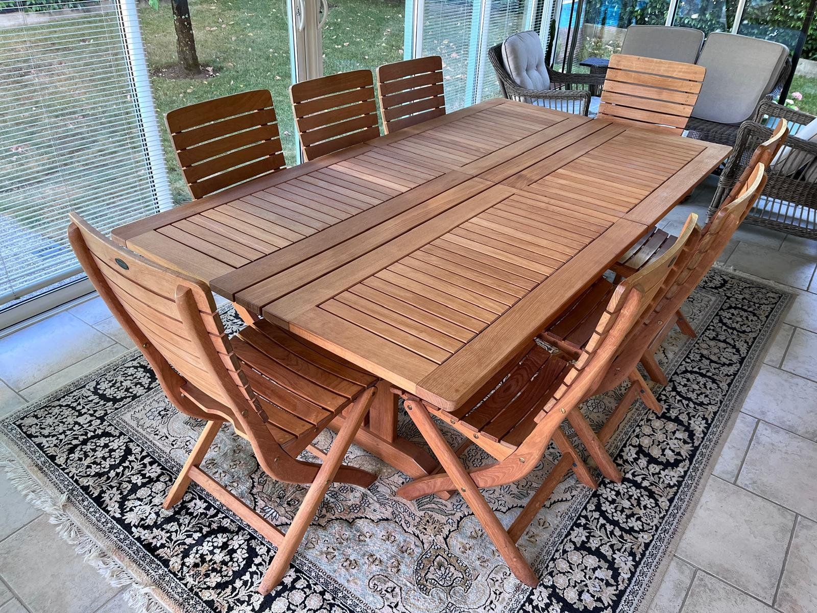 Tavoli: Table d’extérieur et chaises – Usato da Les Acacias venduto da jla_qp9s