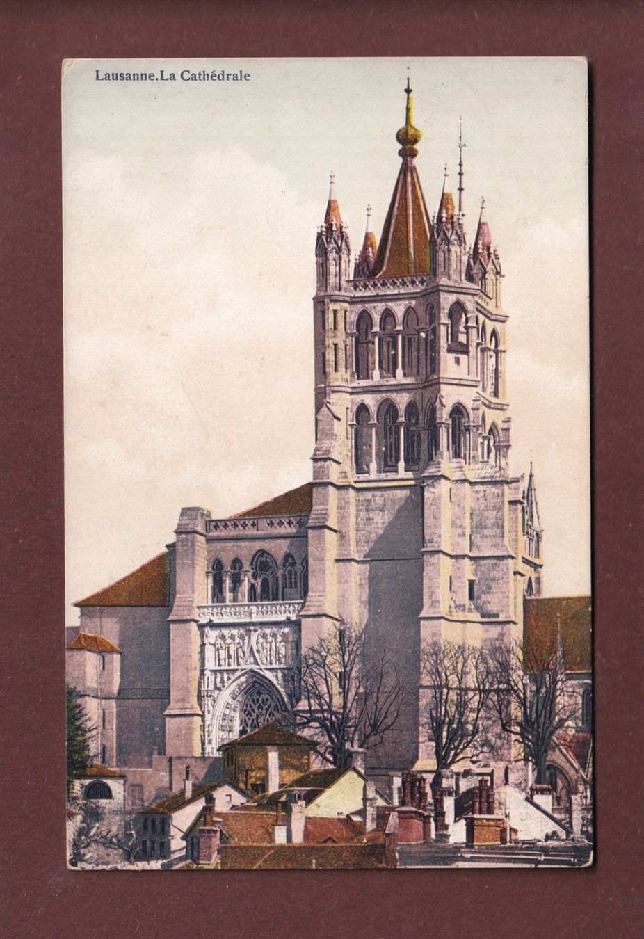 Ansichtskarten: LAUSANNE - Cathédrale – Gebraucht aus Pully von nicecards
