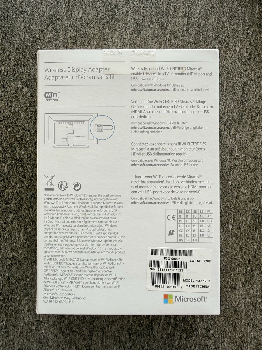 Microsoft Unità & Adattatore: Microsoft Wireless Display Adapter HDMI USB – Usato da Eschenbach SG venduto da Shaggy92 2