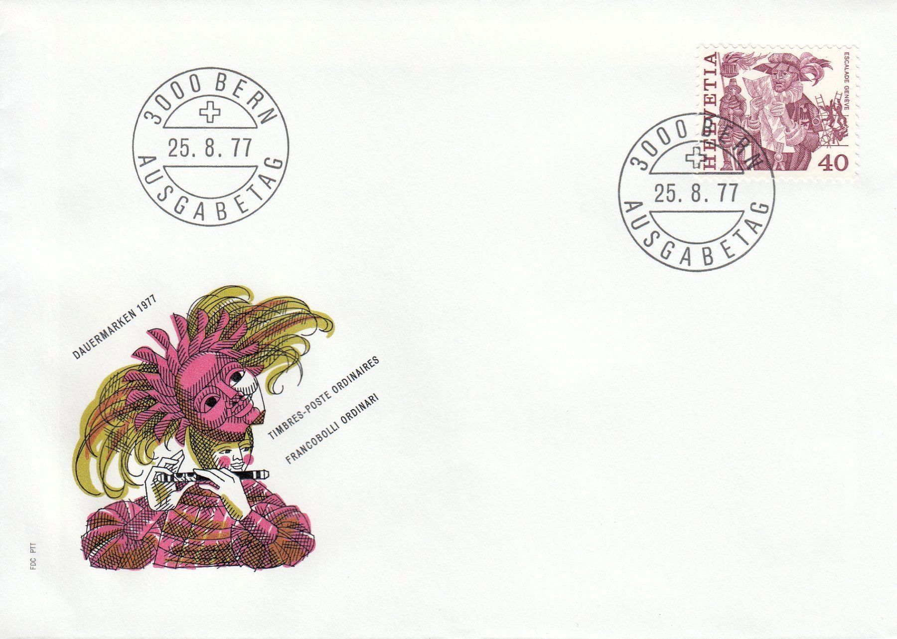 Tutti i francobolli: 1977 Volksbräuche 9 FDC – Usato da Spreitenbach venduto da Mustang_1105 4