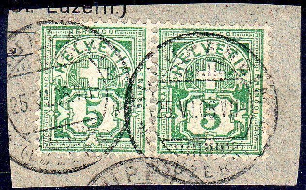 Tutti i francobolli: ZIFFERMUSTER 82 VOLLSTEMPEL SCHÜPFHEIM  - K74 – Usato da Losone venduto da EM2019