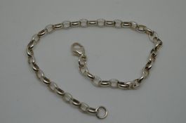 Bracelet argent maille ovale 4mm 20.5cm msq 5.5gr.