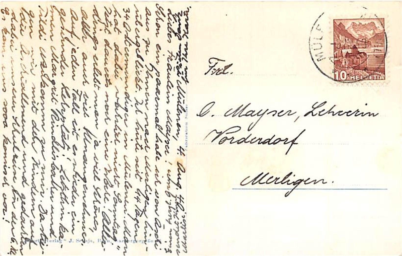 Cartes postales: Mülenen – D'occasion à Ottikon b.Kemptth. par Neptun1974 1