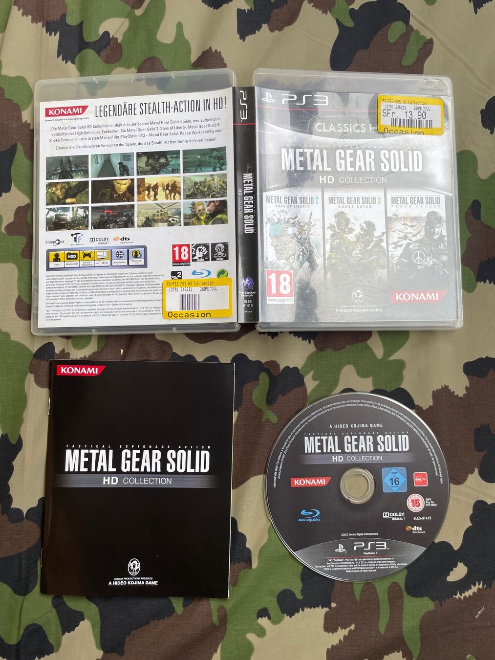 Giochi: Metal gear solid trilogy Classic Ps3 - CIB - Ger – Usato da Zürich venduto da le_souk