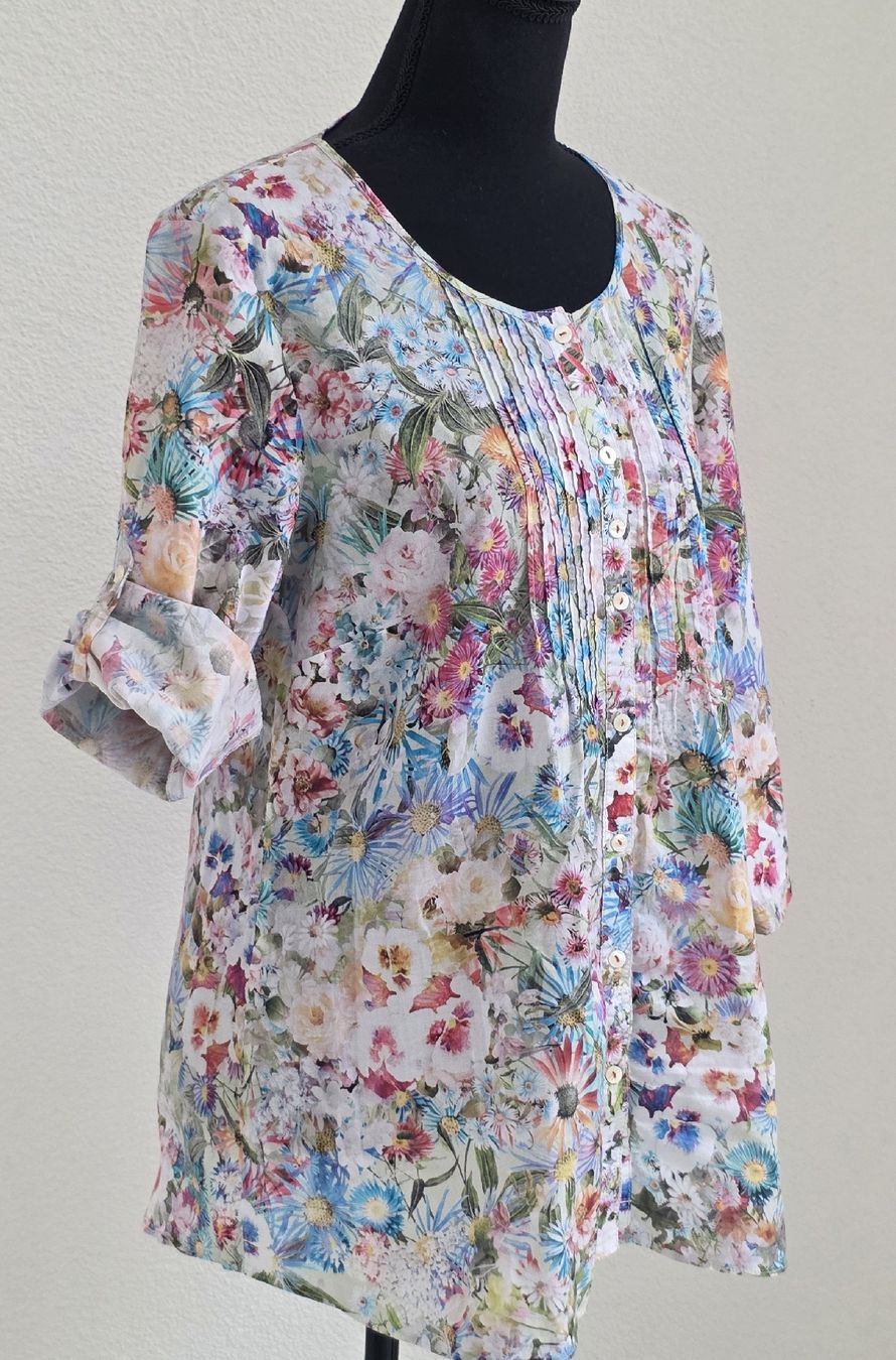 Gerry Weber Chemisiers: Gerry Weber Bluse Blumenmuster Grösse M – Neuf (Voir description) à Rheinsulz par Gilea 3