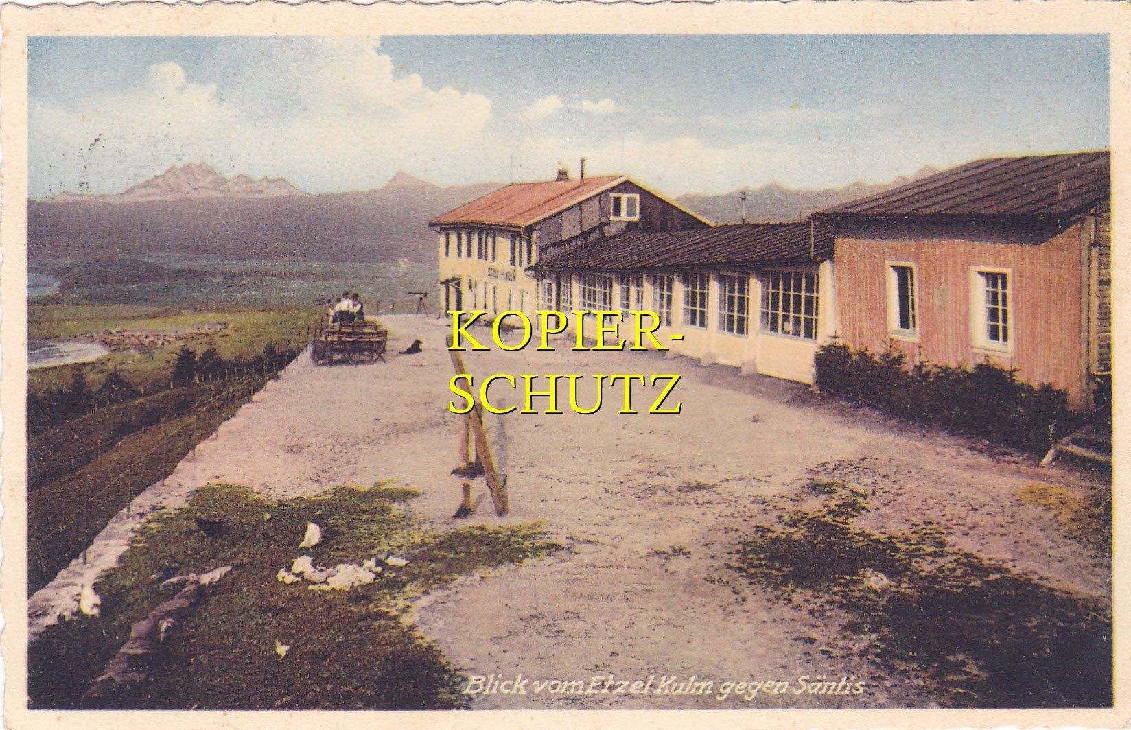 Cartoline postali: Blick vom Etzel-Kulm gegen Säntis /ad – Usato da Hombrechtikon venduto da Rudolf07
