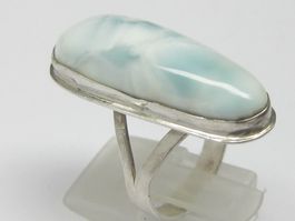 Vintage Ring Silber 925 Larimar / Gr. 59
