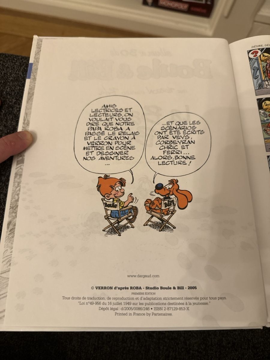 Comics: BD BOULE & BILL - TOME 30 - PREMIÈRE ÉDITION 2005 – Neu (gemäss Beschreibung) aus Genève von Emorejac 2